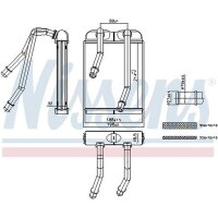 NISSENS 707227 Wärmetauscher, Innenraumheizung