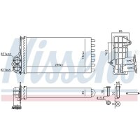 NISSENS 707268 Wärmetauscher, Innenraumheizung