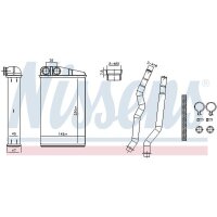 NISSENS 707270 Wärmetauscher, Innenraumheizung