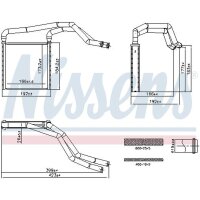 NISSENS 707298 Wärmetauscher, Innenraumheizung