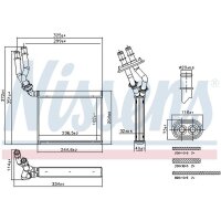 NISSENS 707299 Wärmetauscher, Innenraumheizung