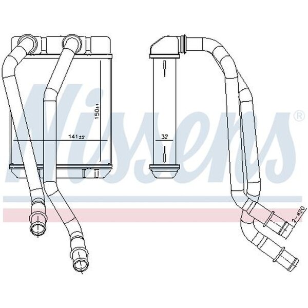 NISSENS 707303 Wärmetauscher, Innenraumheizung