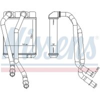 NISSENS 707303 Wärmetauscher, Innenraumheizung