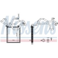 NISSENS 707305 Wärmetauscher, Innenraumheizung