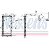 NISSENS 707310 Wärmetauscher, Innenraumheizung