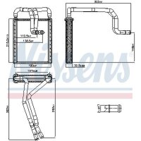 NISSENS 707326 Wärmetauscher, Innenraumheizung