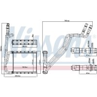 NISSENS 707381 Wärmetauscher, Innenraumheizung