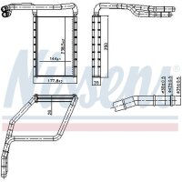 NISSENS 707409 Wärmetauscher, Innenraumheizung