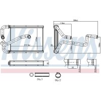 NISSENS 707411 Wärmetauscher, Innenraumheizung