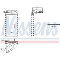 NISSENS 707425 Wärmetauscher, Innenraumheizung