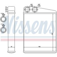 NISSENS 70807 Wärmetauscher, Innenraumheizung