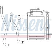 NISSENS 70979 Wärmetauscher, Innenraumheizung