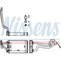NISSENS 70980 Wärmetauscher, Innenraumheizung