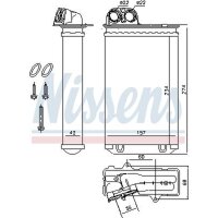 NISSENS 71152 Wärmetauscher, Innenraumheizung