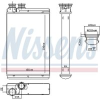 NISSENS 71158 Wärmetauscher, Innenraumheizung