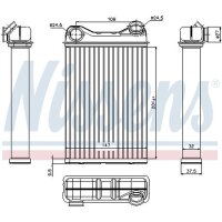 NISSENS 71445 Wärmetauscher, Innenraumheizung