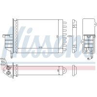 NISSENS 71450 Wärmetauscher, Innenraumheizung