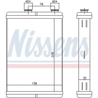 NISSENS 71451 Wärmetauscher, Innenraumheizung
