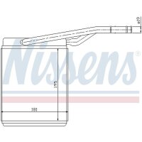 NISSENS 71747 Wärmetauscher, Innenraumheizung