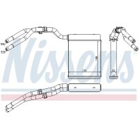 NISSENS 71773 Wärmetauscher, Innenraumheizung