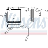 NISSENS 71775 Wärmetauscher, Innenraumheizung