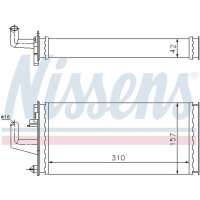 NISSENS 71807 Wärmetauscher, Innenraumheizung