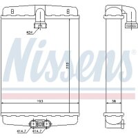 NISSENS 72013 Wärmetauscher, Innenraumheizung