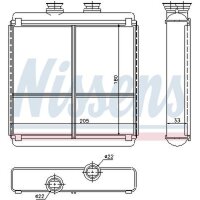 NISSENS 72042 Wärmetauscher, Innenraumheizung