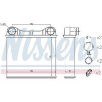 NISSENS 72049 Wärmetauscher, Innenraumheizung