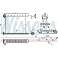 NISSENS 72067 Wärmetauscher, Innenraumheizung