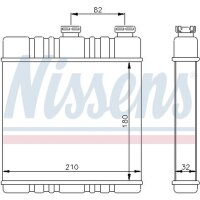 NISSENS 72660 Wärmetauscher, Innenraumheizung