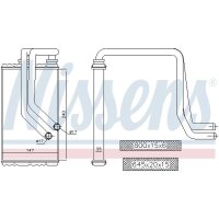 NISSENS 72956 Wärmetauscher, Innenraumheizung