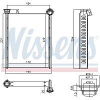 NISSENS 72987 Wärmetauscher, Innenraumheizung