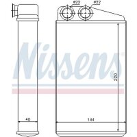 NISSENS 73249 Wärmetauscher, Innenraumheizung