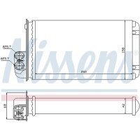 NISSENS 73255 Wärmetauscher, Innenraumheizung