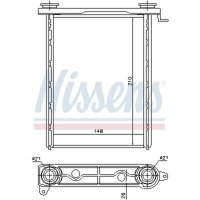 NISSENS 73343 Wärmetauscher, Innenraumheizung