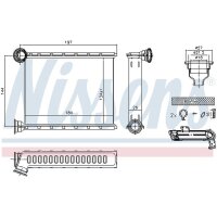 NISSENS 73345 Wärmetauscher, Innenraumheizung