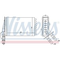 NISSENS 73374 Wärmetauscher, Innenraumheizung