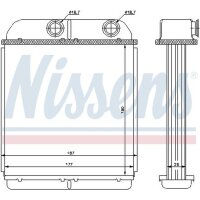 NISSENS 73644 Wärmetauscher, Innenraumheizung