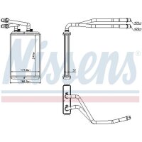 NISSENS 73990 Wärmetauscher, Innenraumheizung