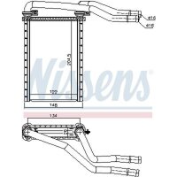 NISSENS 73991 Wärmetauscher, Innenraumheizung