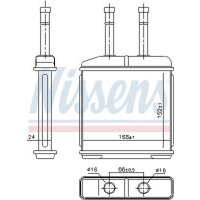 NISSENS 76506 Wärmetauscher, Innenraumheizung
