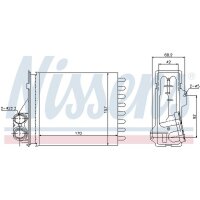 NISSENS 76512 Wärmetauscher, Innenraumheizung