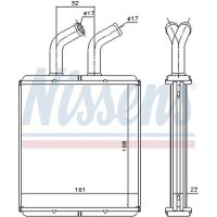 NISSENS 77514 Wärmetauscher, Innenraumheizung