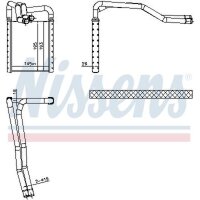NISSENS 77649 Wärmetauscher, Innenraumheizung