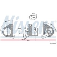 NISSENS 831081 Wasserpumpe, Motorkühlung