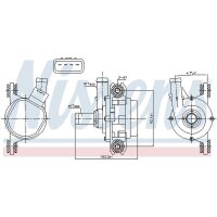NISSENS 831388 Wasserpumpe, Motorkühlung