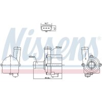 NISSENS 832121 Wasserpumpe, Motorkühlung
