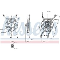 NISSENS 850280 Lüfter, Motorkühlung