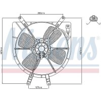 NISSENS 85043 Lüfter, Motorkühlung
